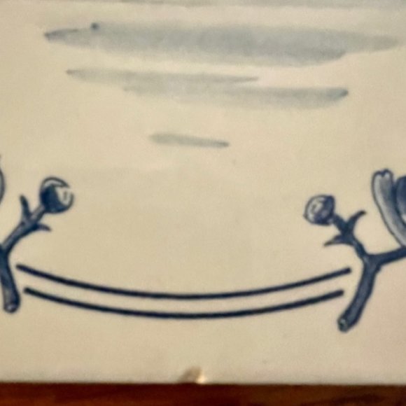 Royal Goedewaagen Blue Delft Tile ~ Plantation House - Picture 5 of 6